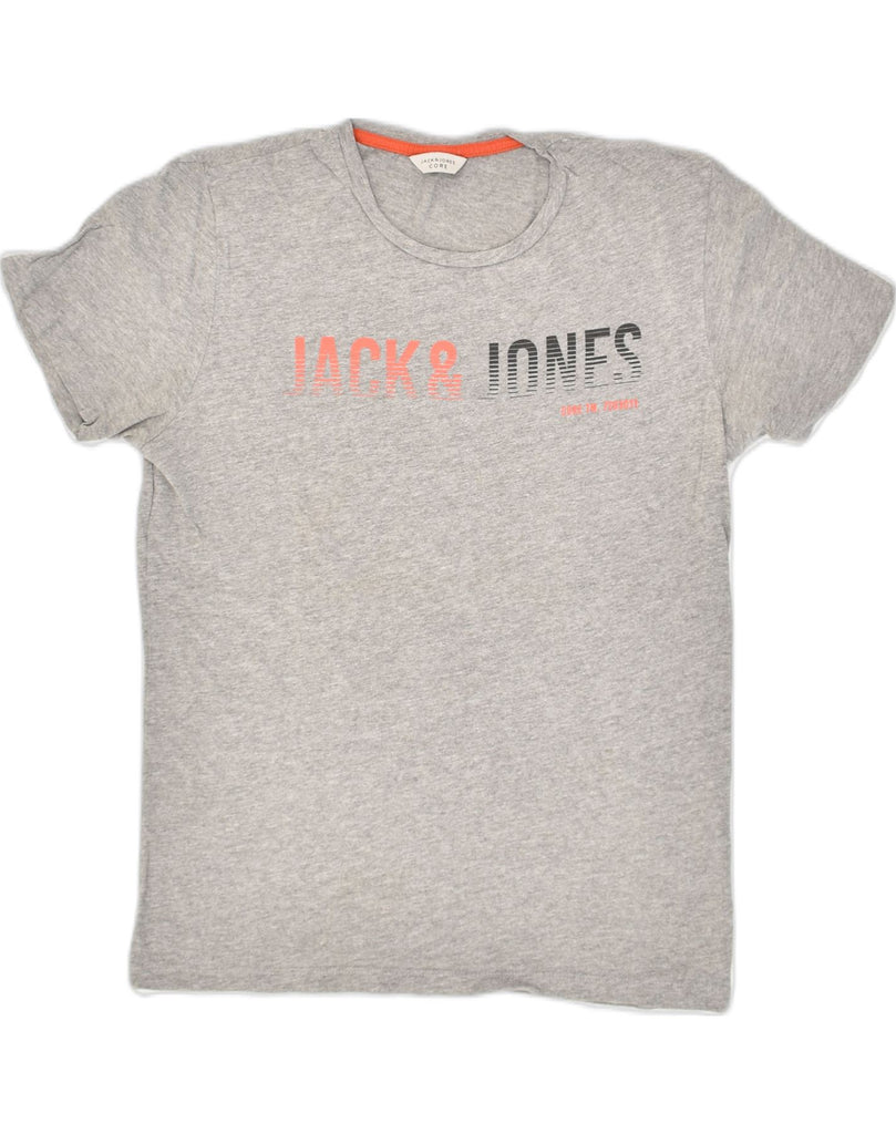 JACK & JONES Mens Graphic T-Shirt Top Small Grey Cotton | Vintage Jack & Jones | Thrift | Second-Hand Jack & Jones | Used Clothing | Messina Hembry 