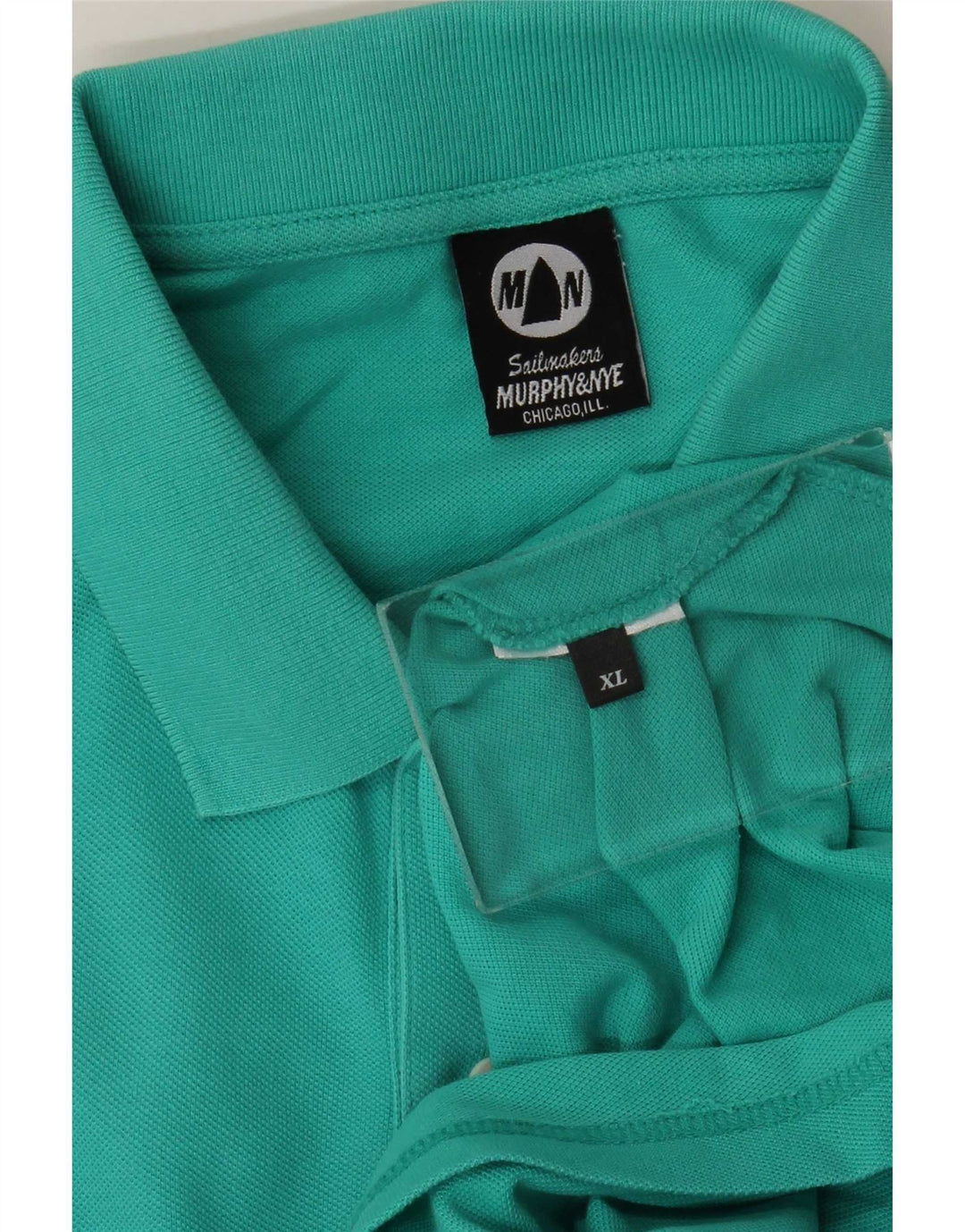 Murphy & Nye Mens Sailmakers Polo Shirt XL Turquoise