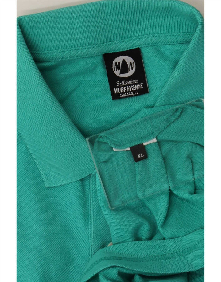 Murphy & Nye Mens Sailmakers Polo Shirt XL Turquoise