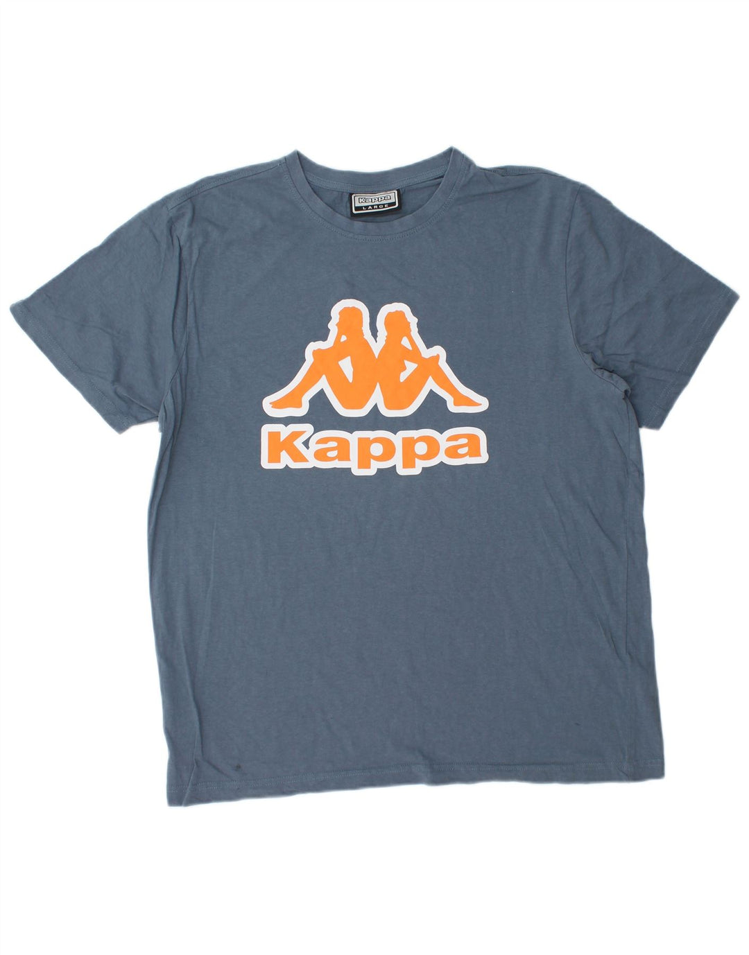Kappa Mens Graphic T-Shirt Top Large Blue Cotton