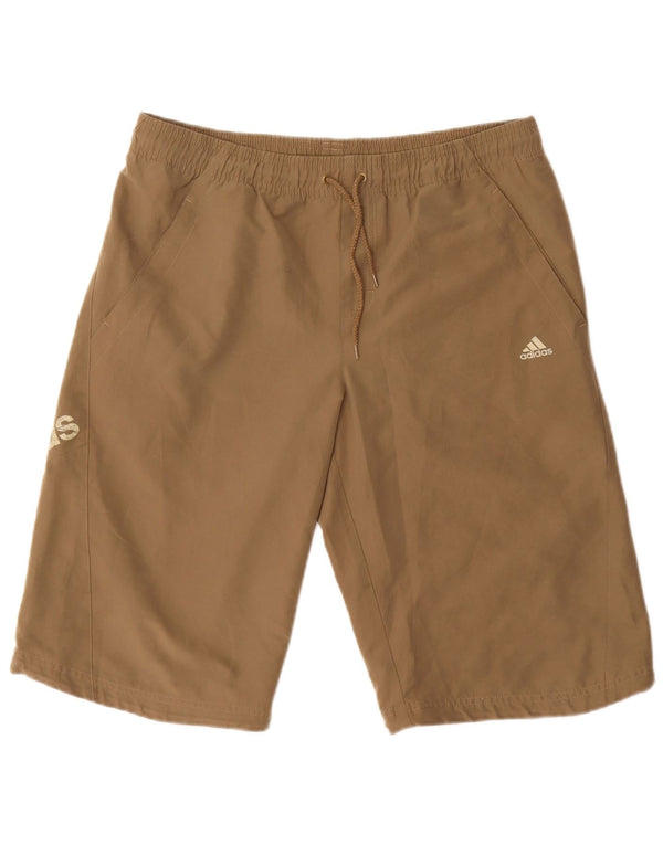 Adidas Mens Graphic Sport Shorts Medium  Brown Polyester