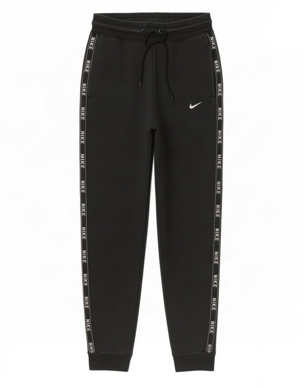 Nike Mens Graphic Tracksuit Trousers Joggers XS Black Cotton