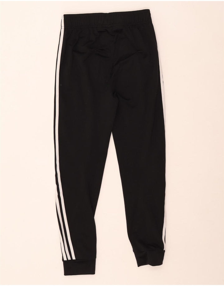 Adidas Boys Tracksuit Trousers Joggers 12-13 Years Black Polyester