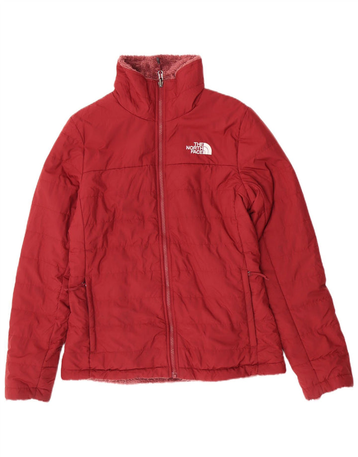 The North Face Womens Reversible Padded Jacket UK10 Small Burgundy