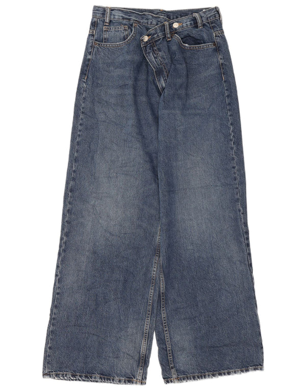 Zara Womens Wide Leg Jeans EU 38 Small W28 L31 Blue