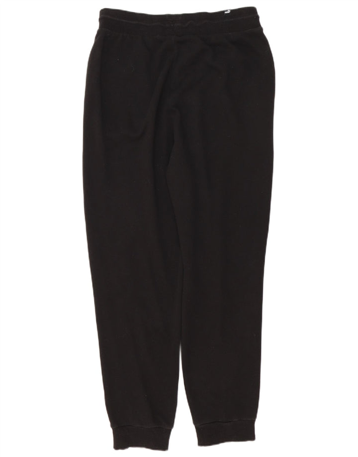 Puma Mens Tracksuit Trousers Joggers Medium  Black Colourblock Cotton