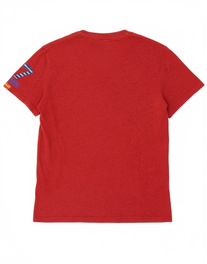 Superdry Mens Graphic T-Shirt Top Medium Red Cotton