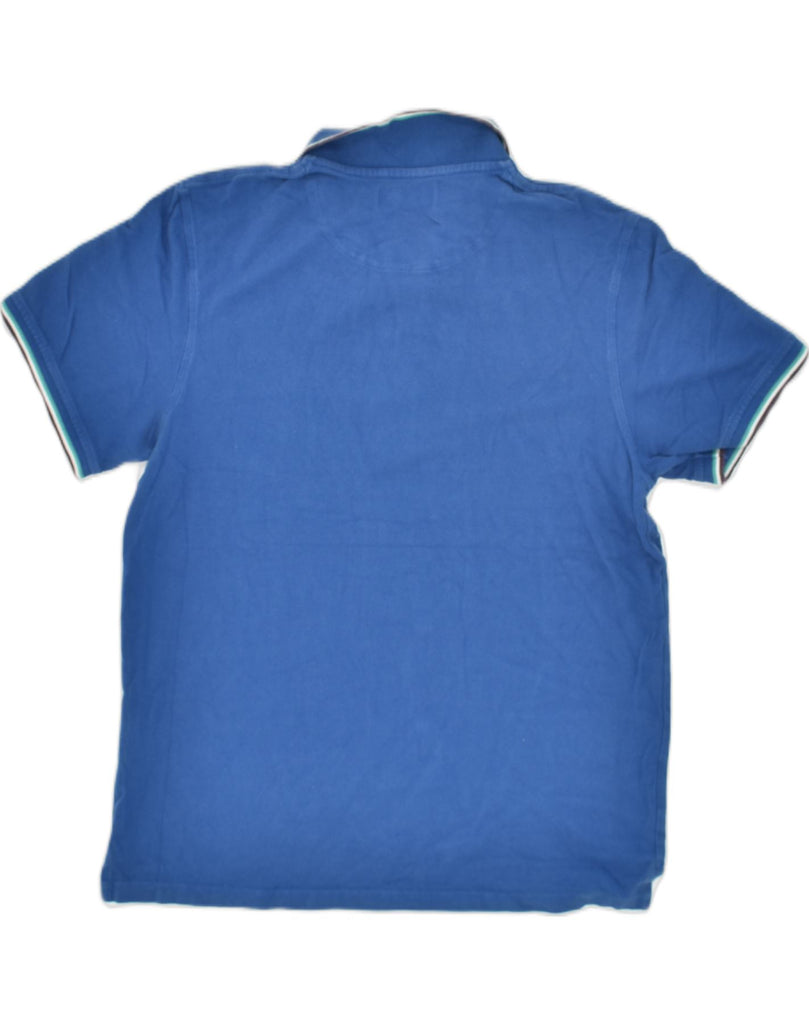 LYLE & SCOTT Mens Polo Shirt XL Blue Cotton | Vintage Lyle & Scott | Thrift | Second-Hand Lyle & Scott | Used Clothing | Messina Hembry 