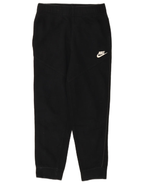 Nike Boys Tracksuit Trousers Joggers 10-11 Years Medium Black Polyester