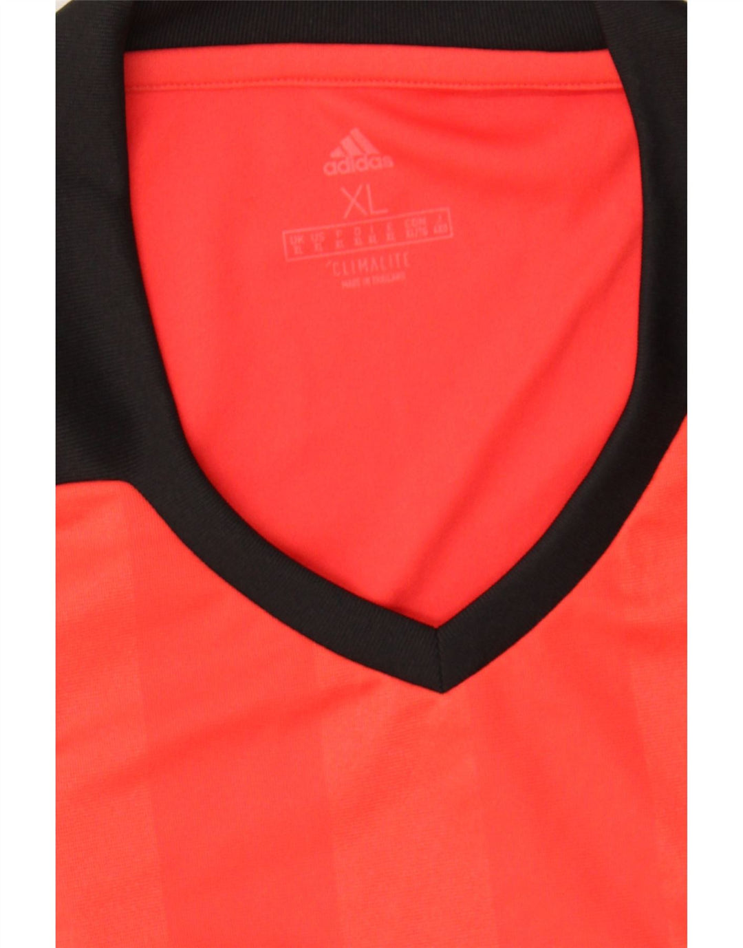 ADIDAS Mens Climalite Polo Shirt XL Red Striped Polyester Vintage Adidas and Second-Hand Adidas from Messina Hembry 