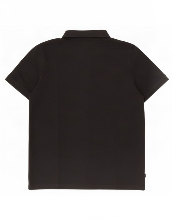 Puma Mens Polo Shirt Large Black Cotton