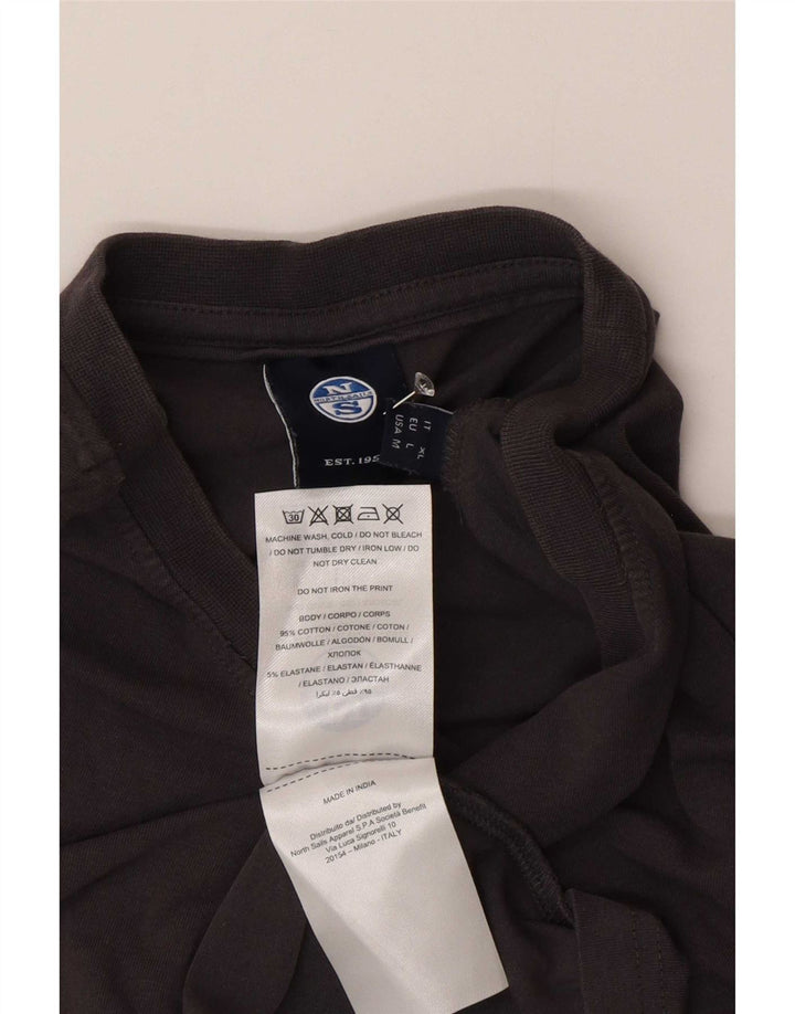 North Sails Mens Polo Shirt XL Grey Cotton