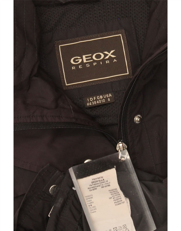 Geox Womens Respira Utility Jacket UK 10 Small Black Polyester