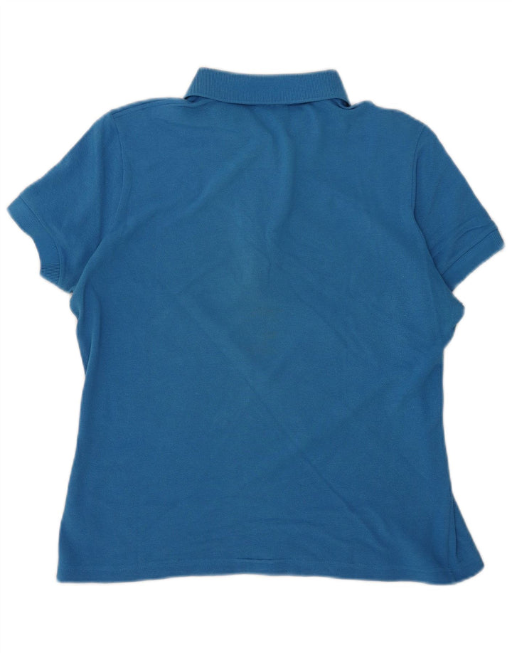 Lacoste Womens Polo Shirt Size 46 XL Blue Cotton
