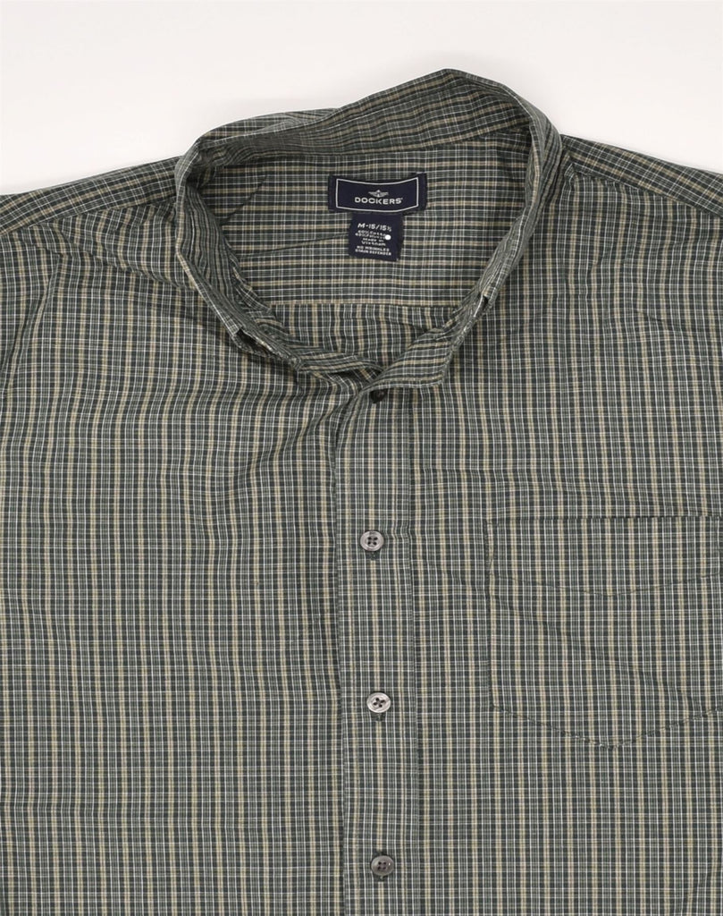 DOCKERS Mens Wrinkle Free Shirt Size 15 1/2 Medium Grey Check Cotton | Vintage Dockers | Thrift | Second-Hand Dockers | Used Clothing | Messina Hembry 