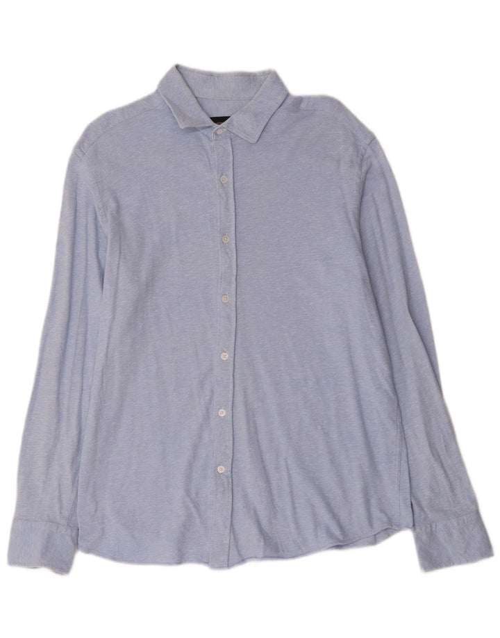 Massimo Dutti Mens Shirt XL Blue