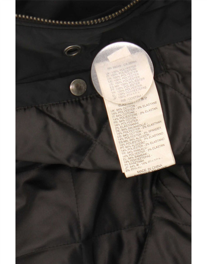 Diesel Womens Parka Jacket UK 16 Large Black Polyester