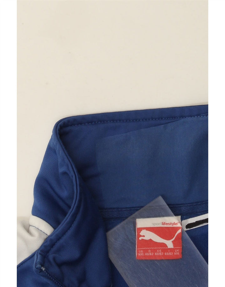 Puma Mens Tracksuit Top Jacket 2XL Blue Colourblock