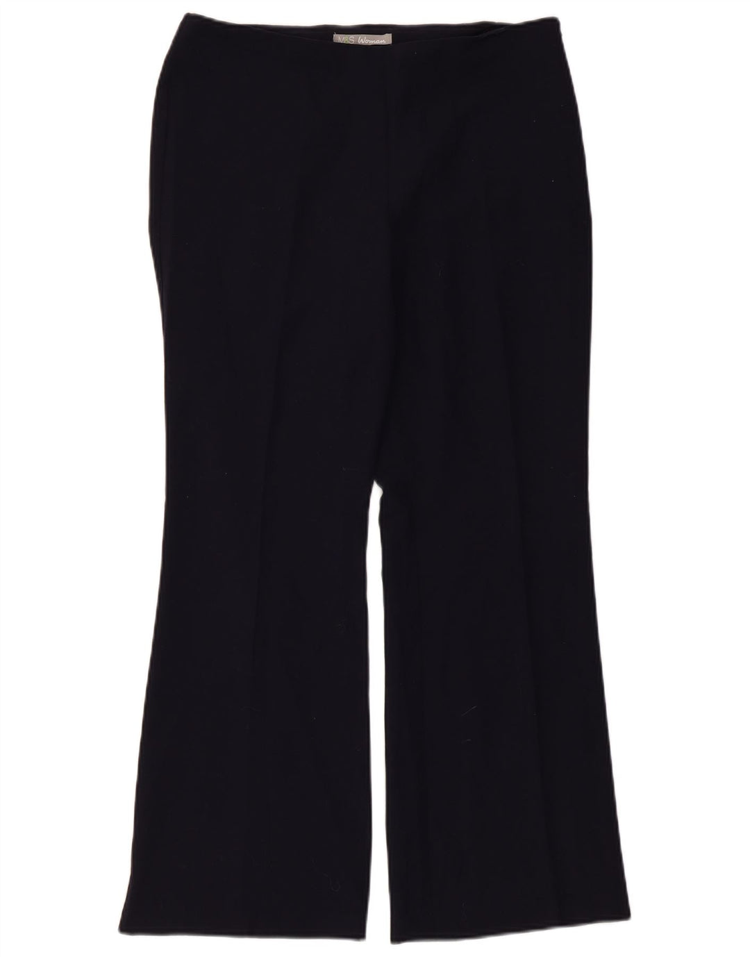 Marks & Spencer Womens Casual Trousers UK 12 Medium W32 L28 Navy Blue