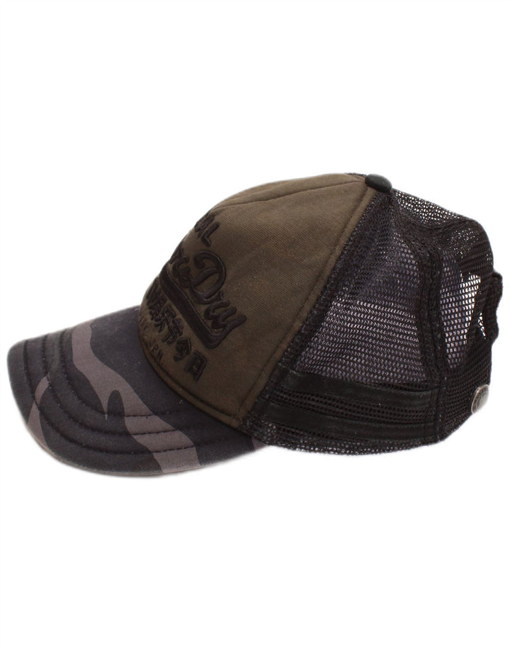 Superdry Mens Graphic Trucker Cap One Size Khaki Viscose