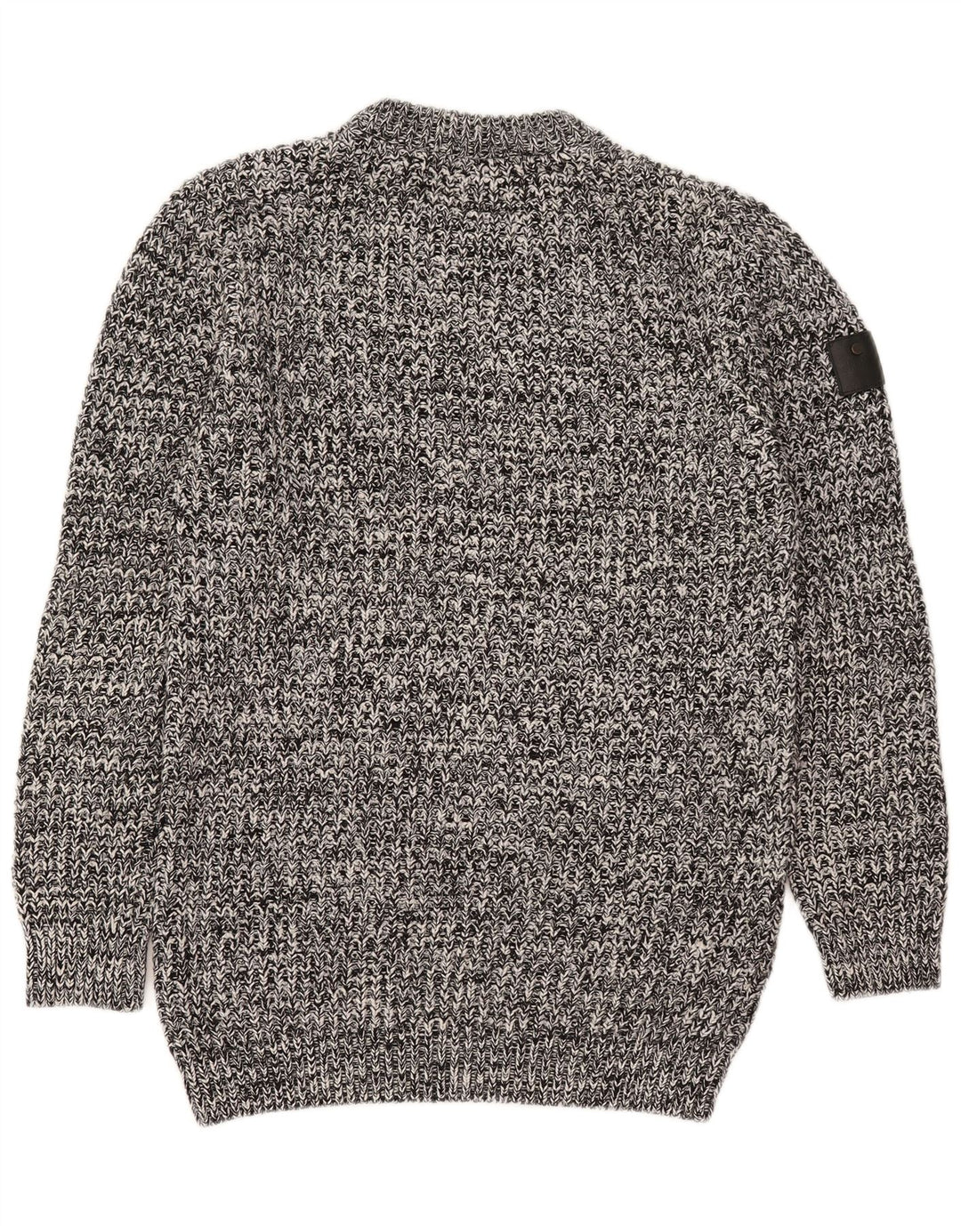 Superdry Mens Crew Neck Jumper Sweater Large Grey Flecked