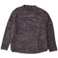 Zara Womens Crew Neck Jumper Sweater UK 14 Medium Navy Blue Flecked