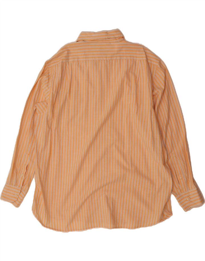 IZOD Mens Big & Tall Shirt XL Orange Striped Cotton Vintage Izod and Second-Hand Izod from Messina Hembry 