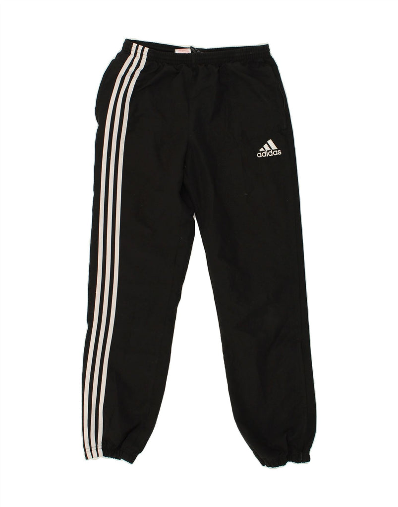 ADIDAS Boys Tracksuit Trousers Joggers 13-14 Years Black Polyester | Vintage Adidas | Thrift | Second-Hand Adidas | Used Clothing | Messina Hembry 