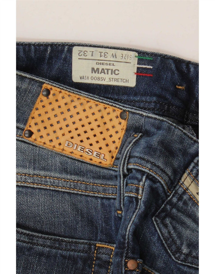 Levi's Womens Matic Distressed Slim Jeans W31 L32 Blue Cotton