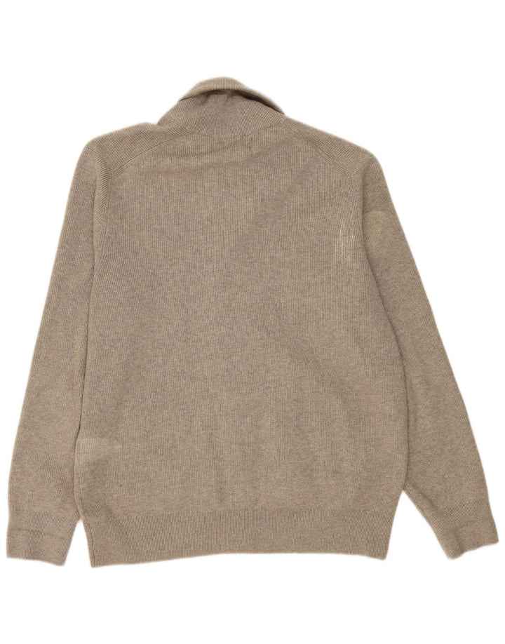 MARKS & SPENCER Mens Cardigan Sweater UK 44/46 XL Grey Polyester