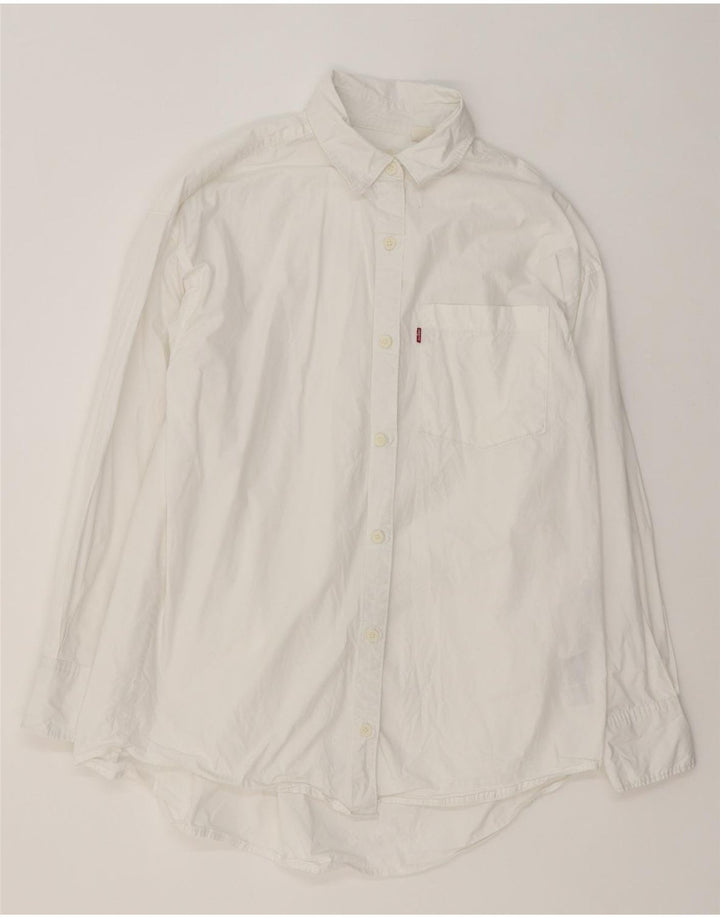 Levi's Mens Shirt Small White Cotton