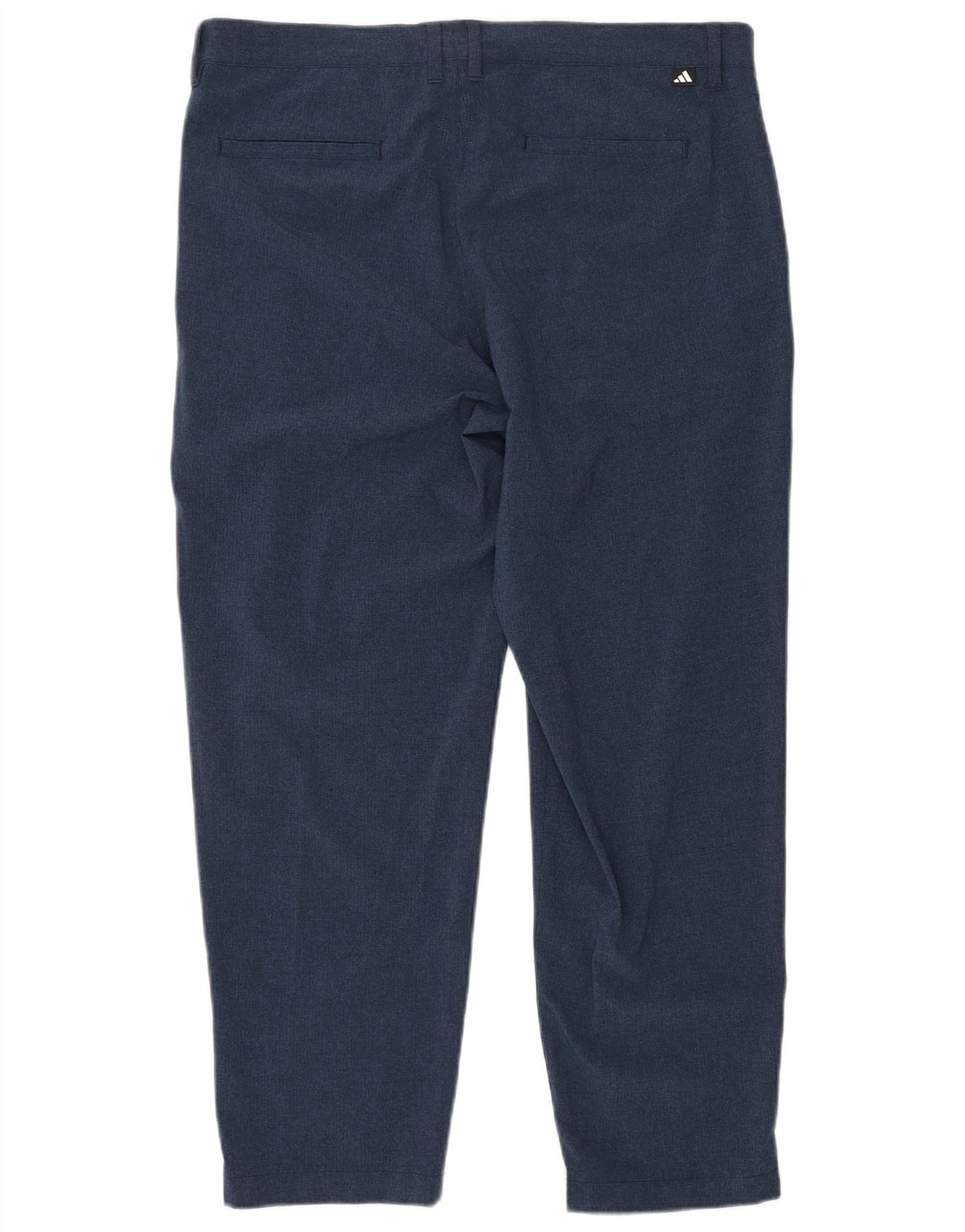 Adidas Mens Straight Chino Trousers W36 L28 Navy Blue Polyester