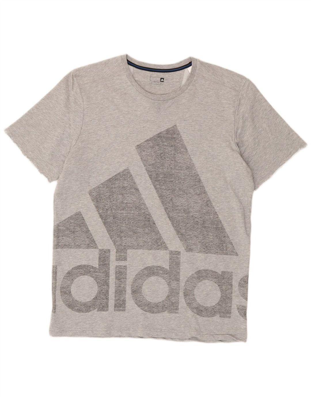 Adidas Mens Graphic T-Shirt Top Large Grey Cotton