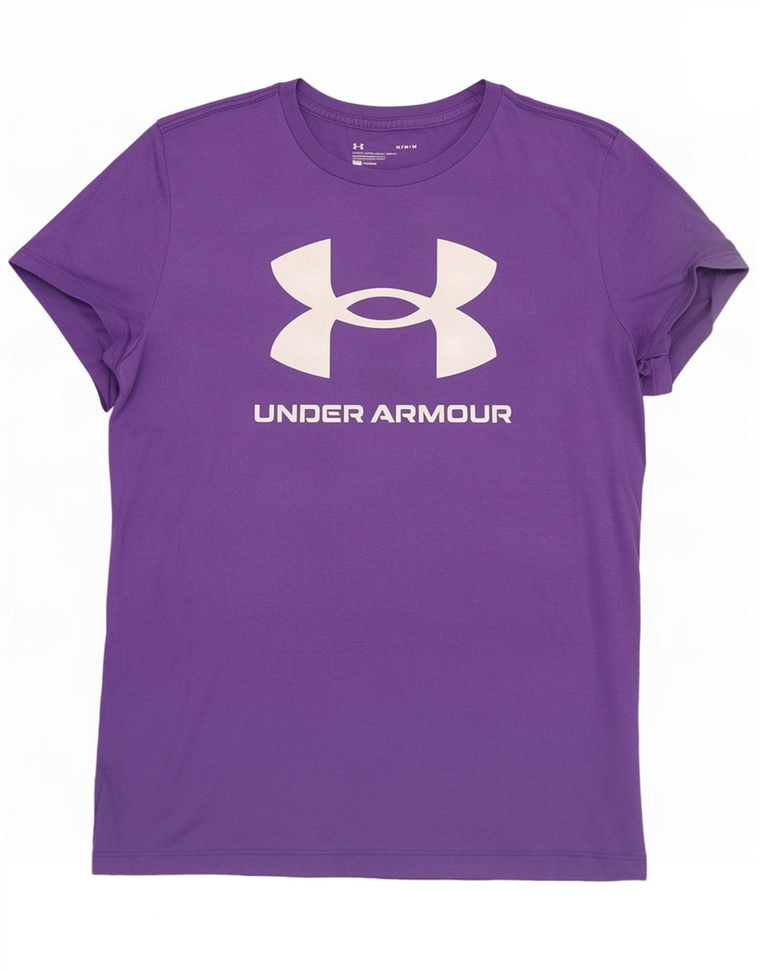 Under Armour Mens Graphic T-Shirt Top Medium Purple Cotton