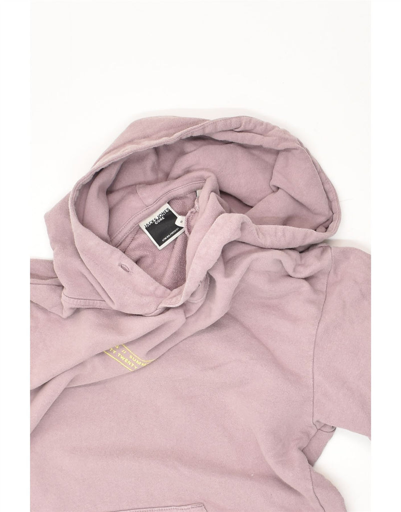 JACK & JONES Mens Core Graphic Hoodie Jumper Small Pink | Vintage Jack & Jones | Thrift | Second-Hand Jack & Jones | Used Clothing | Messina Hembry 