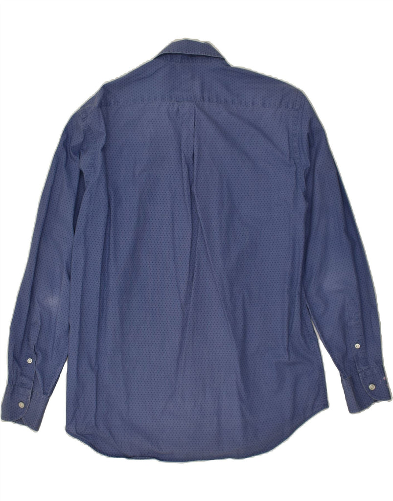 HARMONT & BLAINE Mens Regular Fit Shirt Large Blue Spotted Cotton | Vintage Harmont & Blaine | Thrift | Second-Hand Harmont & Blaine | Used Clothing | Messina Hembry 