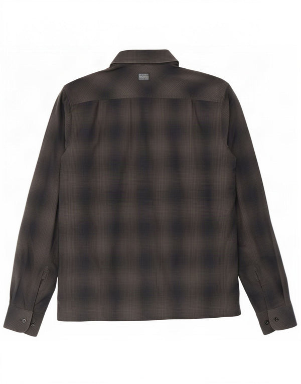 G-Star Mens Slim Fit Shirt Small Grey Check Cotton