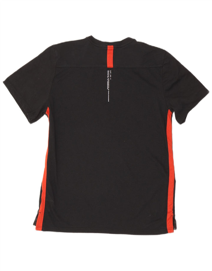Nike Mens Graphic T-Shirt Top Medium Black Colourblock Cotton
