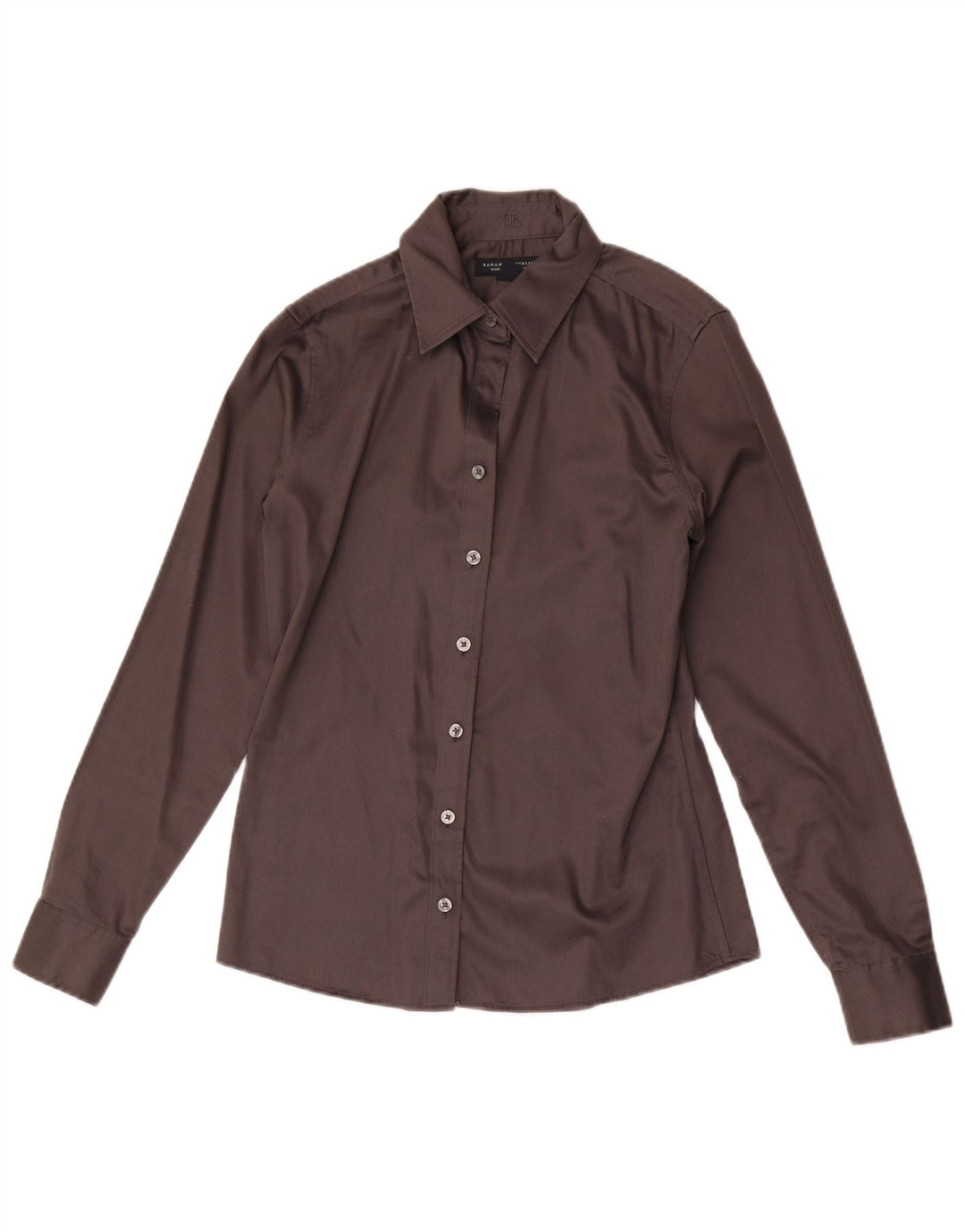 Banana Republic Womens Shirt US 4 Small Brown Cotton