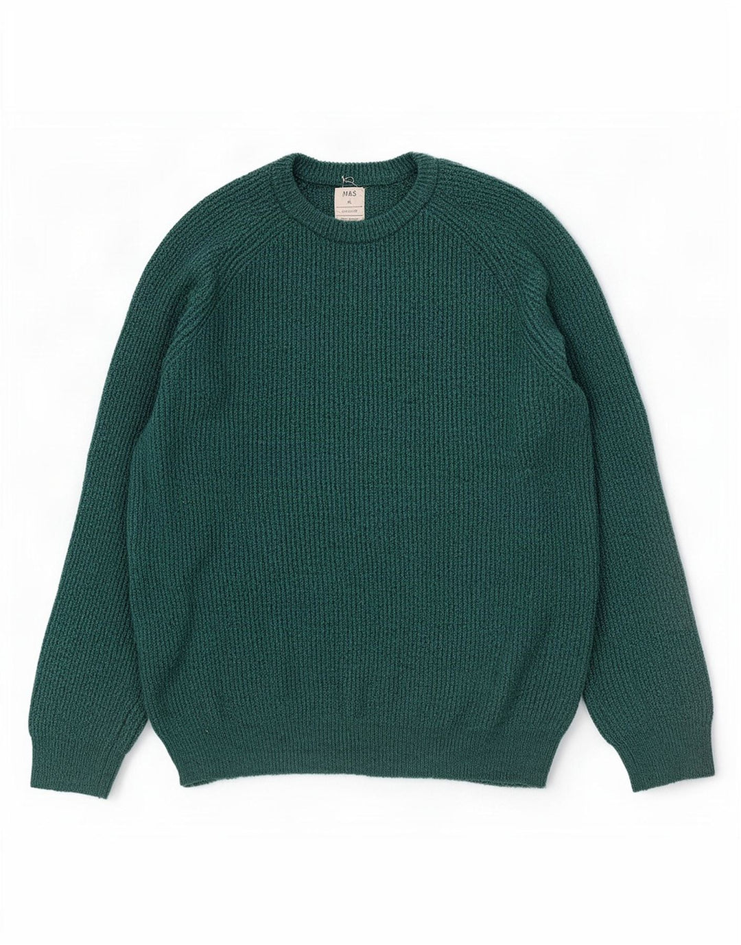 Marks & Spencer Mens Crew Neck Jumper Sweater XL Green Polyamide