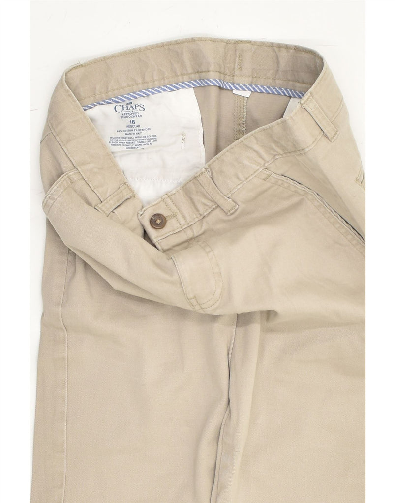 CHAPS Boys Straight Regular Chino Trousers 15-16 Years W28 L27 Grey Cotton | Vintage Chaps | Thrift | Second-Hand Chaps | Used Clothing | Messina Hembry 