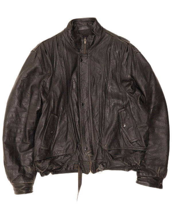 Vintage Mens Leather Jacket UK 42 XL Red