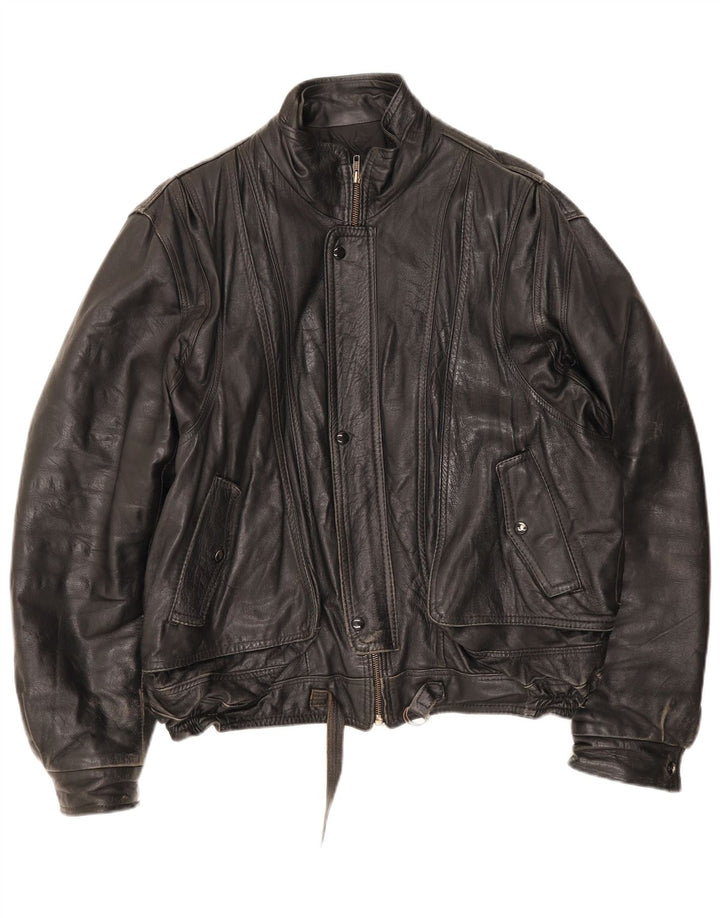 Vintage Mens Leather Jacket UK 42 XL Red