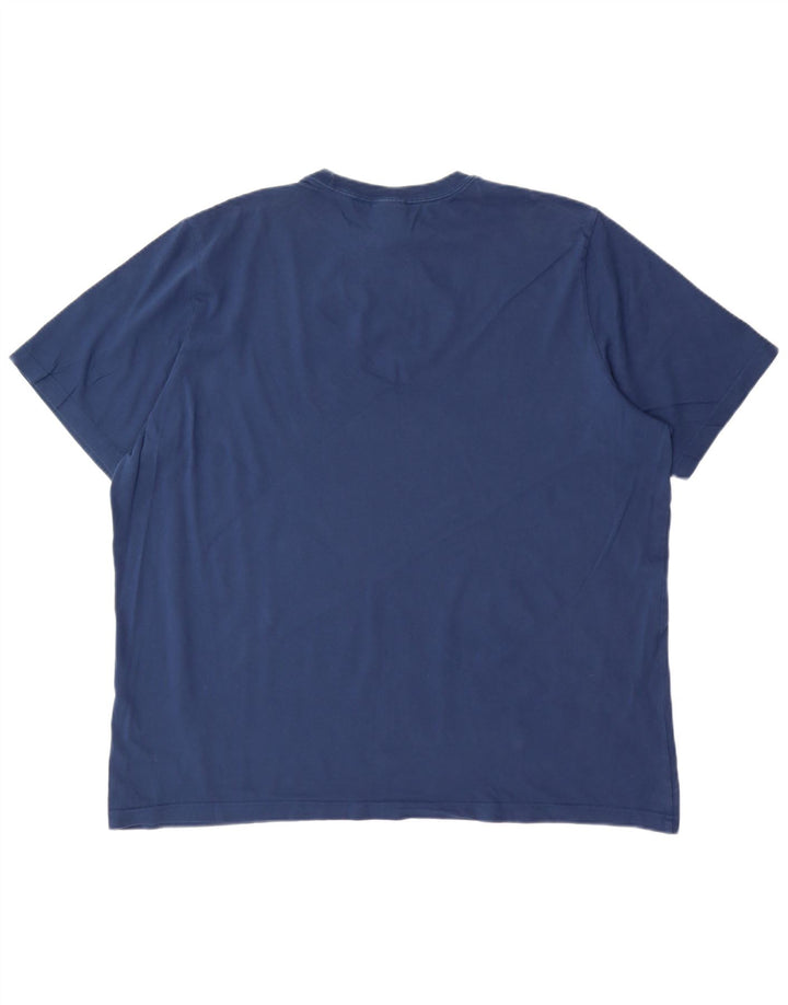 ADIDAS Mens T-Shirt Top 2XL Navy Blue Cotton