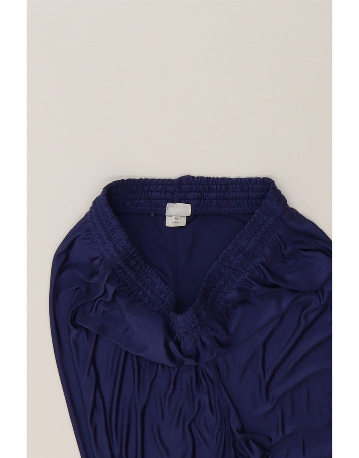 ASICS Womens Leggings UK 18 XL Navy Blue Polyamide Vintage Asics and Second-Hand Asics from Messina Hembry 