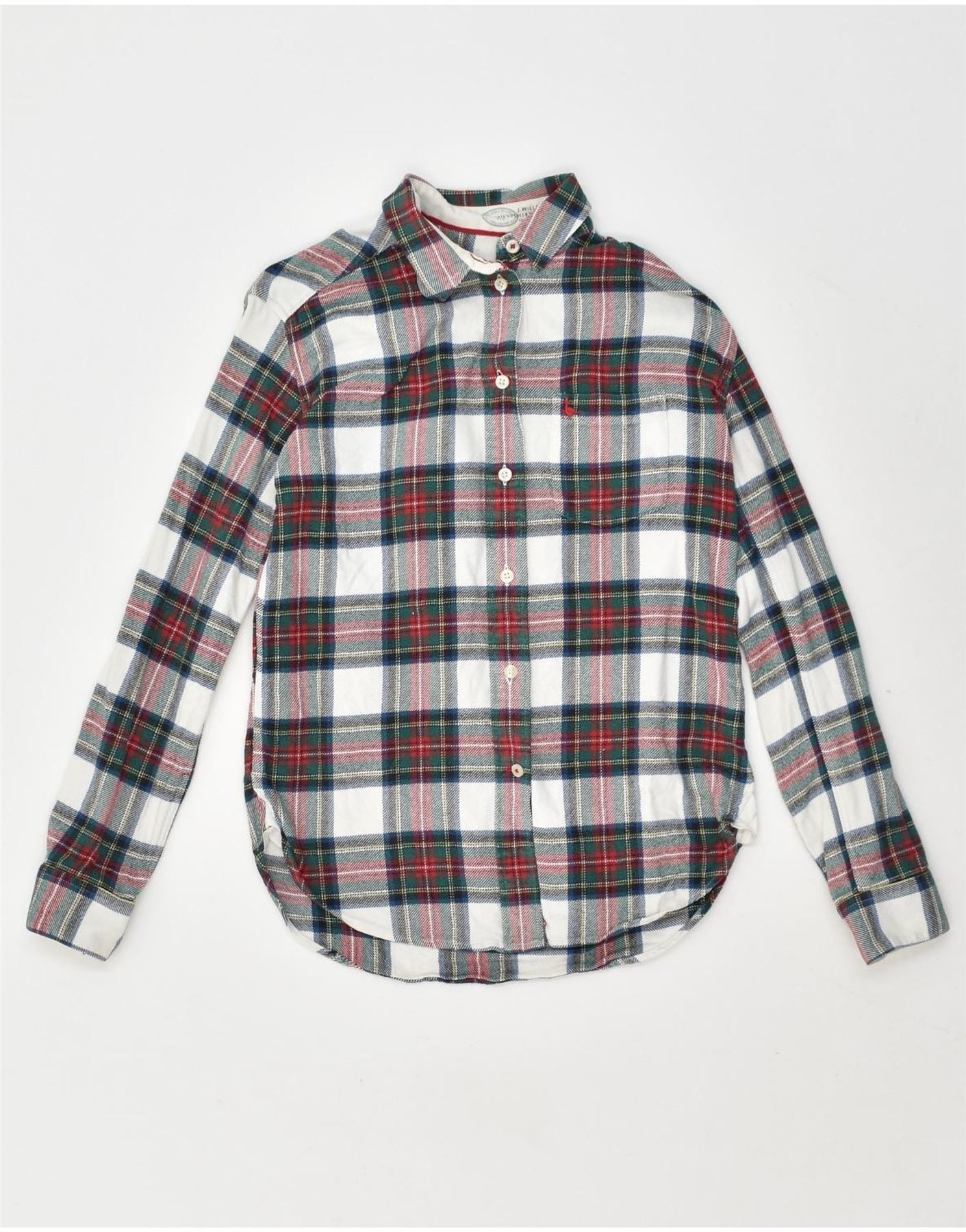 JACK WILLS Womens Shirt UK Small Multicoloured Check Cotton