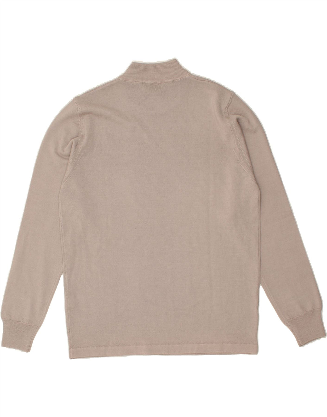 VINTAGE Womens Graphic Turtle Neck Jumper Sweater UK 14 Large Grey Vintage Vintage and Second-Hand Vintage from Messina Hembry 
