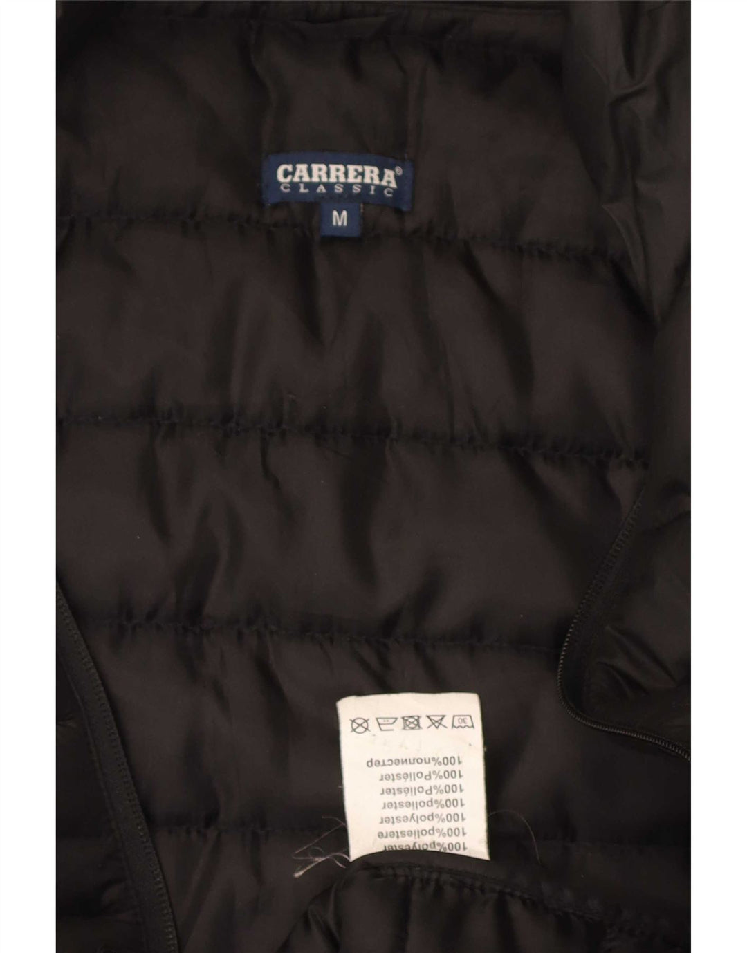 Carrera Mens Padded Gilet UK 38 Medium Black Polyester