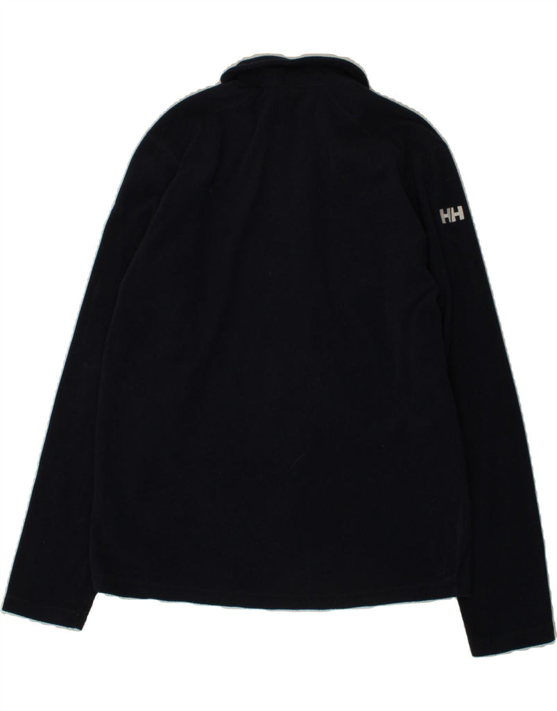 HELLY HANSEN Mens Fleece Jacket UK 40 Large Navy Blue Polyester Vintage Helly Hansen and Second-Hand Helly Hansen from Messina Hembry 
