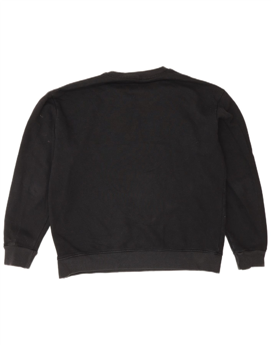 K-Way Mens Sweatshirt Jumper Large Black Cotton
